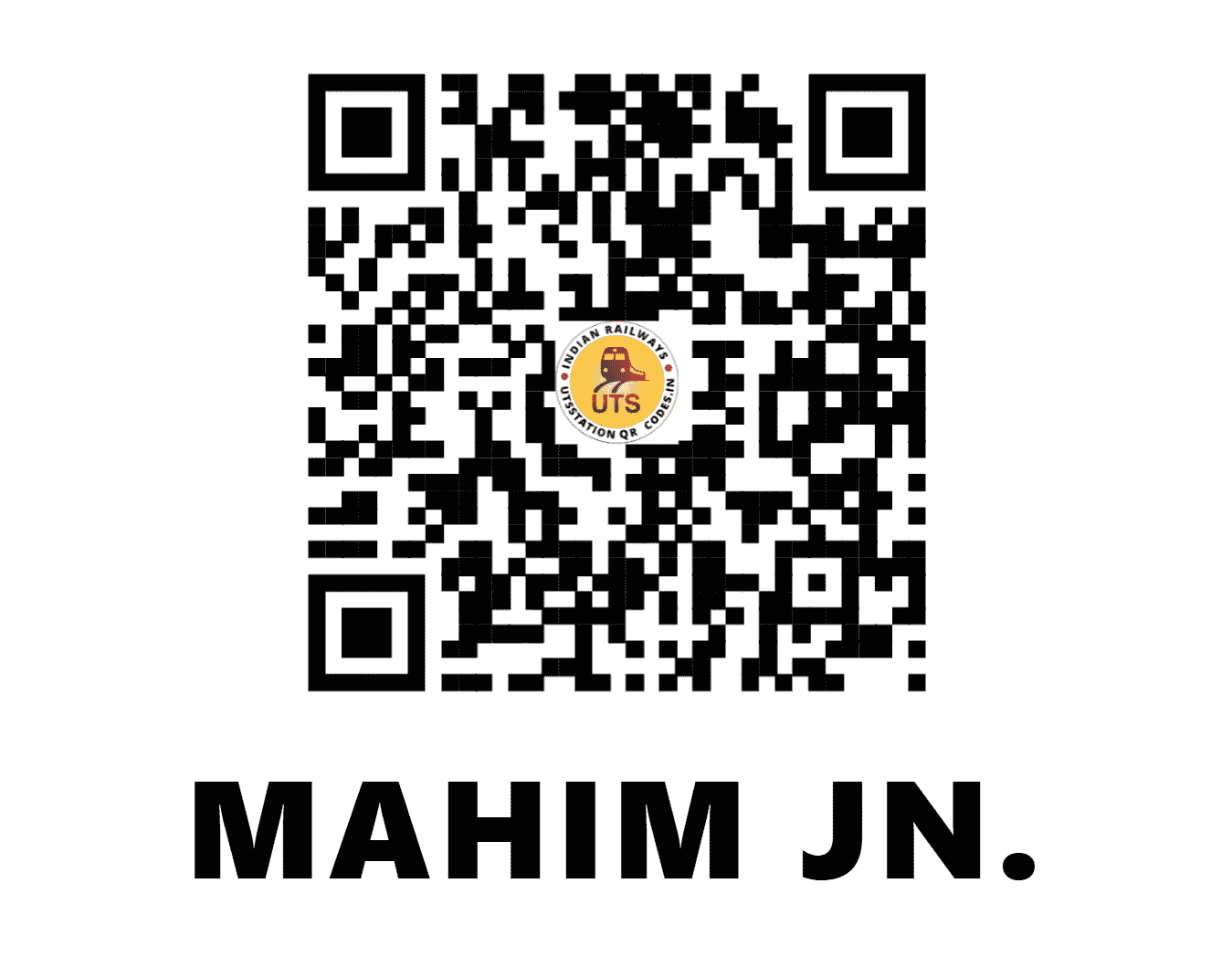 UTS QR Code for MAHIM JN. - MM - WR (MAHARASHTRA)