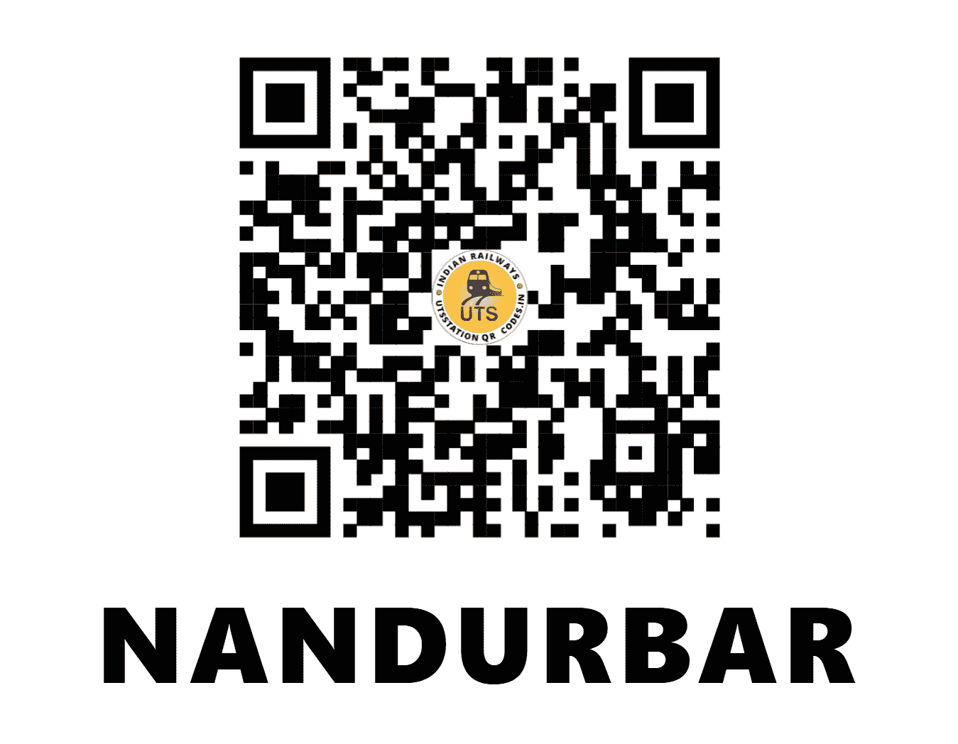 UTS QR Code for NANDURBAR - NDB - WR (MAHARASHTRA)