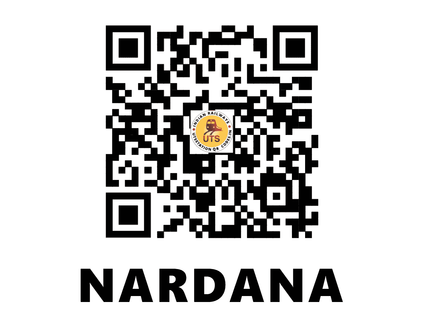 UTS QR Code for NARDANA - NDN - WR (MAHARASHTRA)