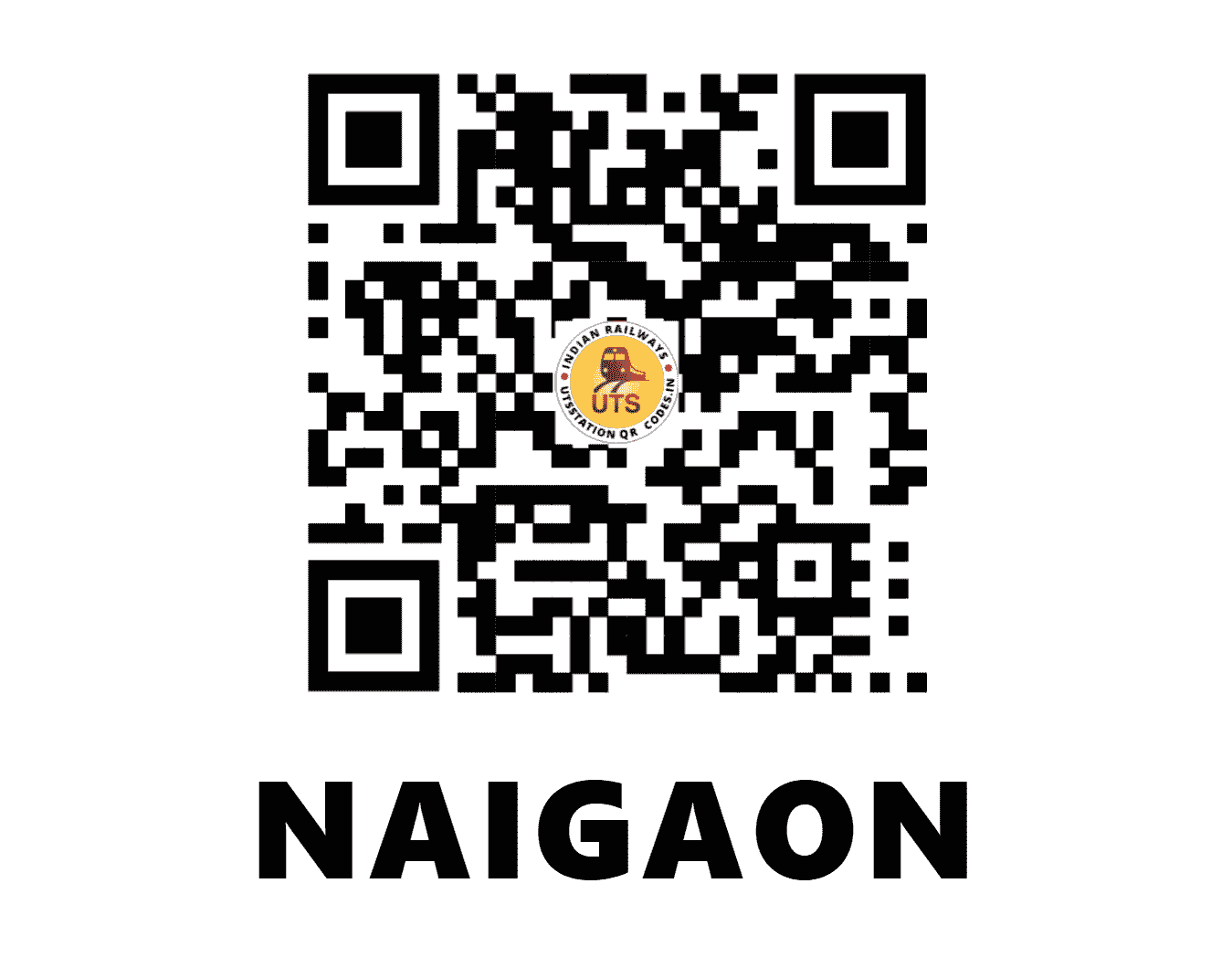 UTS QR Code for NAIGAON - NIG - WR (MAHARASHTRA)