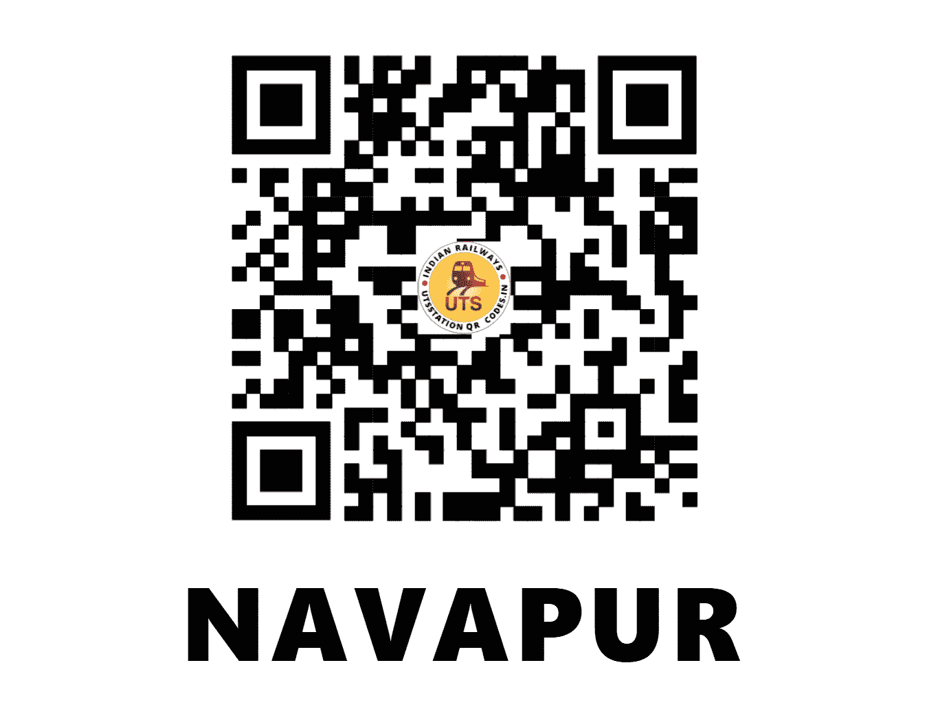 UTS QR Code for NAVAPUR - NWU - WR (MAHARASHTRA)