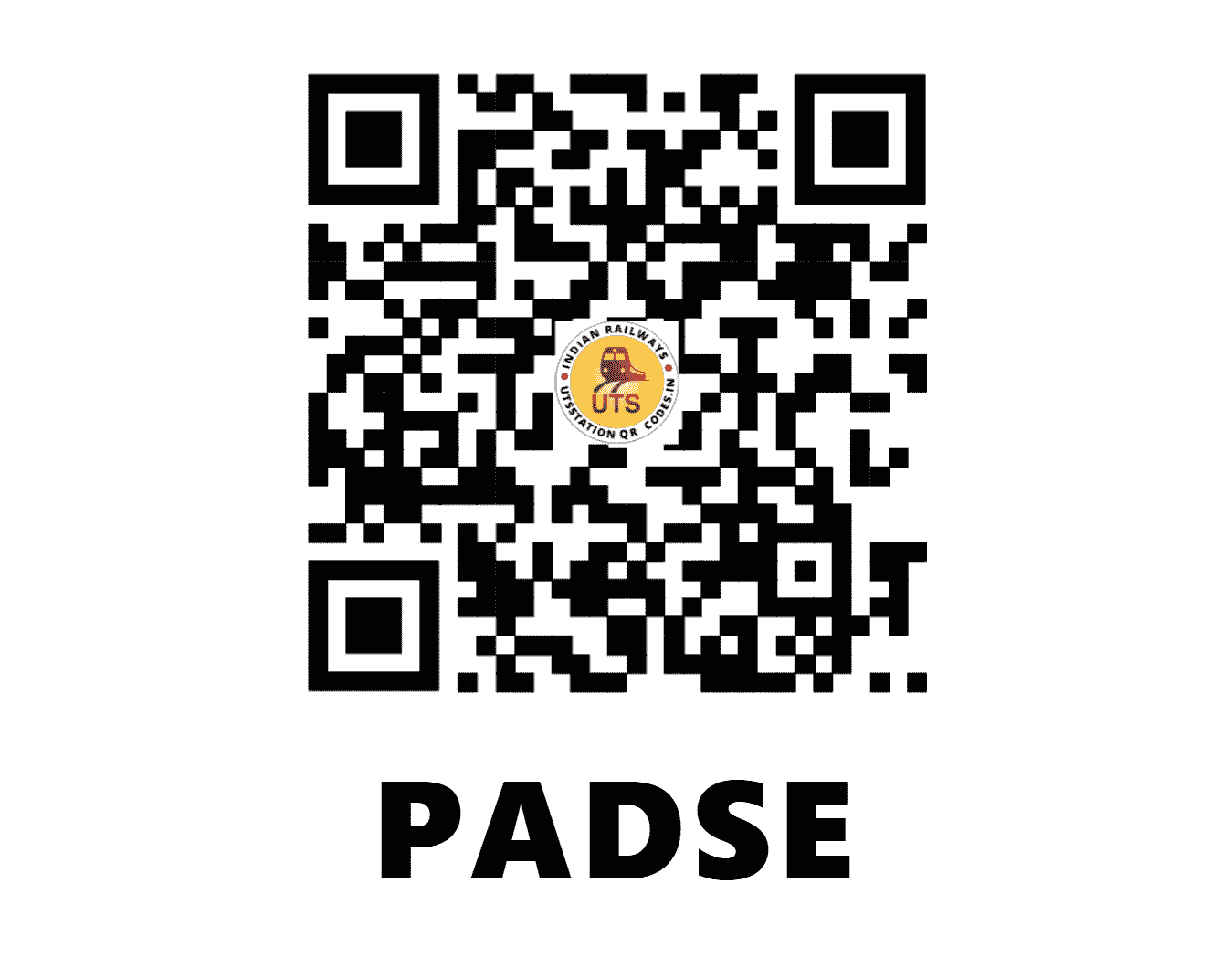 UTS QR Code for PADSE - PDP - WR (MAHARASHTRA)