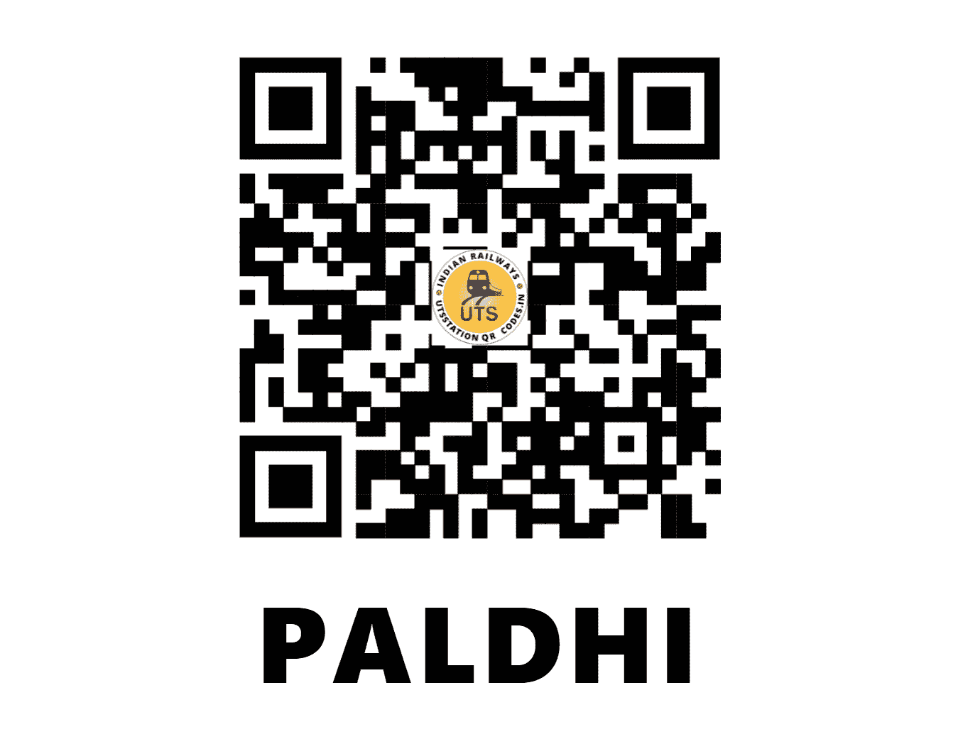 UTS QR Code for PALDHI - PLD - WR (MAHARASHTRA)