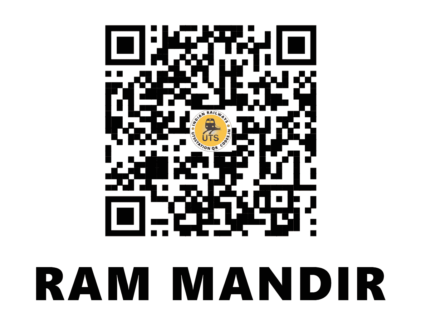 UTS QR Code for RAM MANDIR - RMAR - WR (MAHARASHTRA)