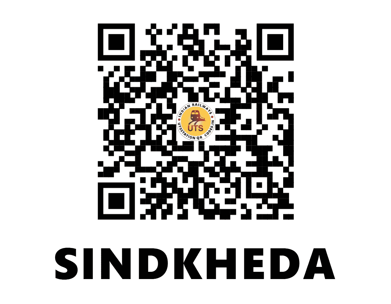 UTS QR Code for SINDKHEDA - SNK - WR (MAHARASHTRA)