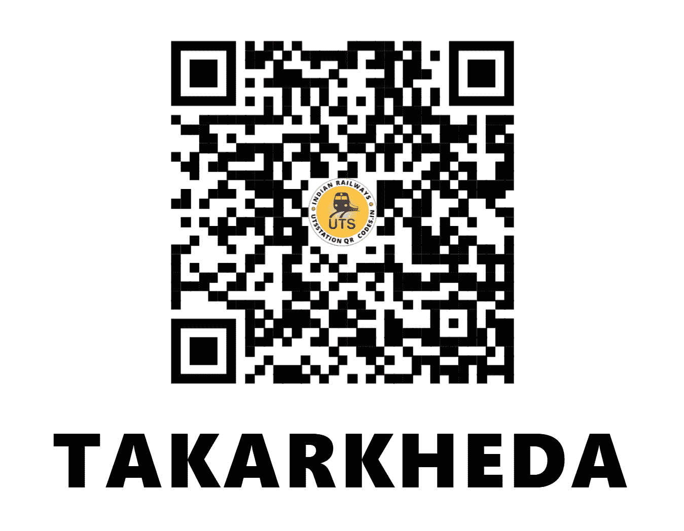 UTS QR Code for TAKARKHEDA - TKHE - WR (MAHARASHTRA)