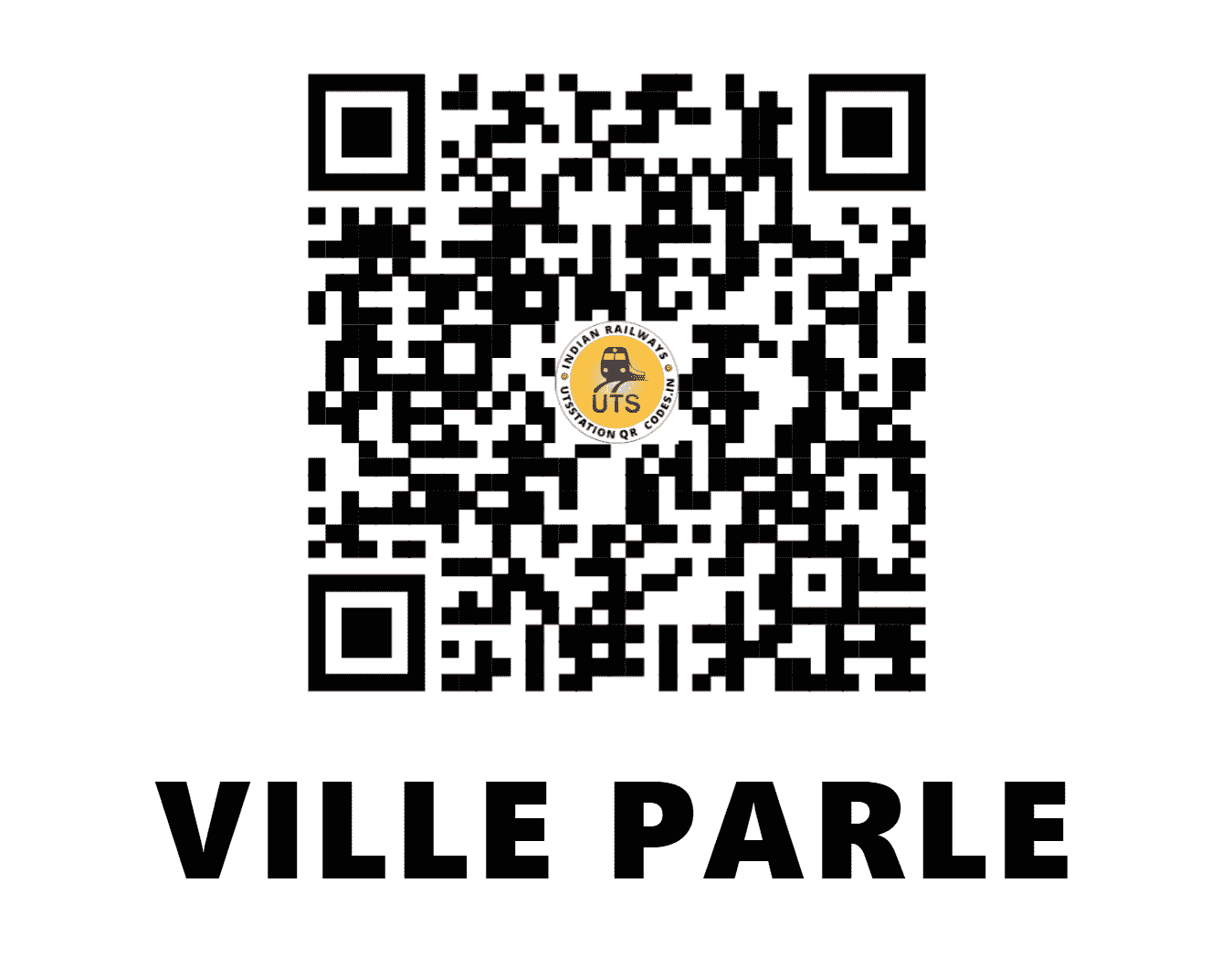 UTS QR Code for VILLE PARLE - VLP - WR (MAHARASHTRA)
