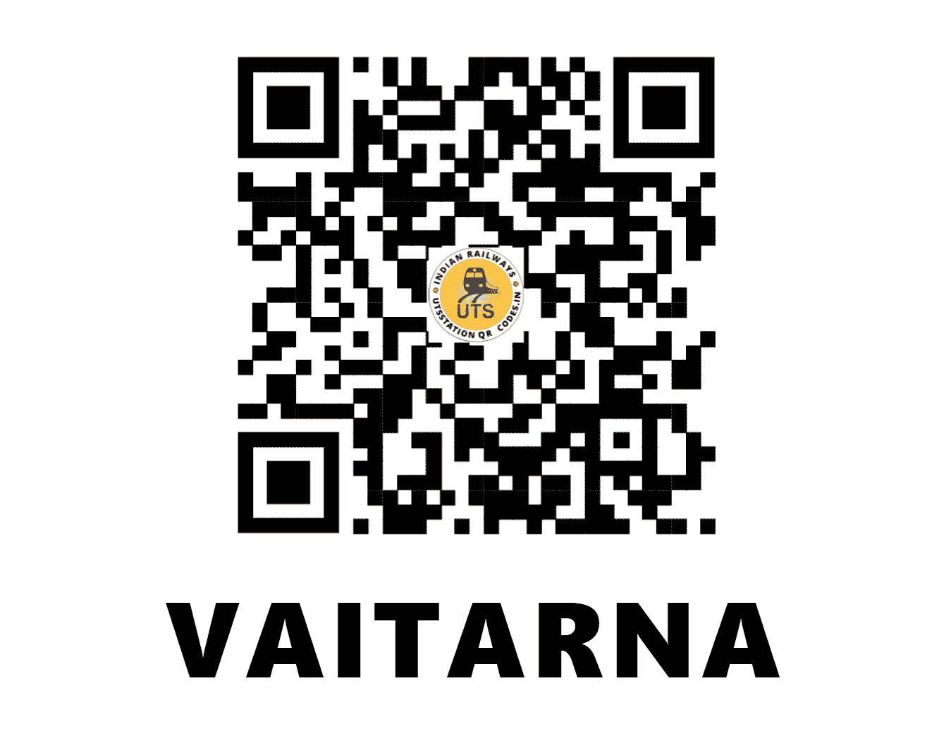 UTS QR Code for VAITARNA - VTN - WR (MAHARASHTRA)