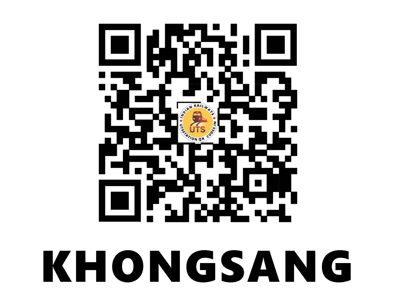UTS QR Code for KHONGSANG - KGBP - NF (MANIPUR)