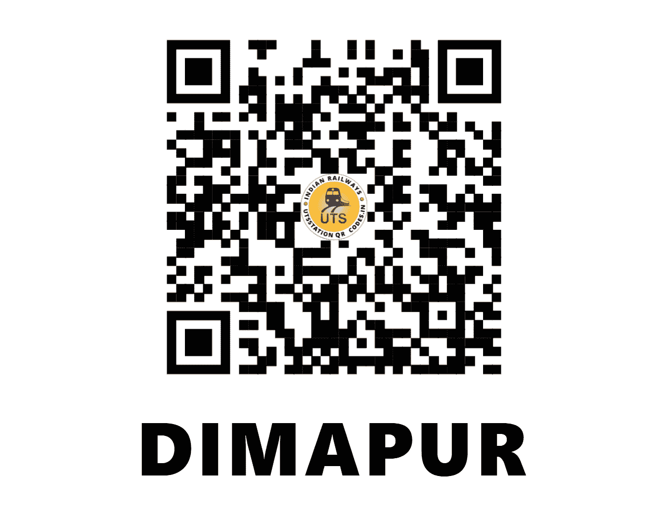 UTS QR Code for DIMAPUR - DMV - NF (NAGALAND)