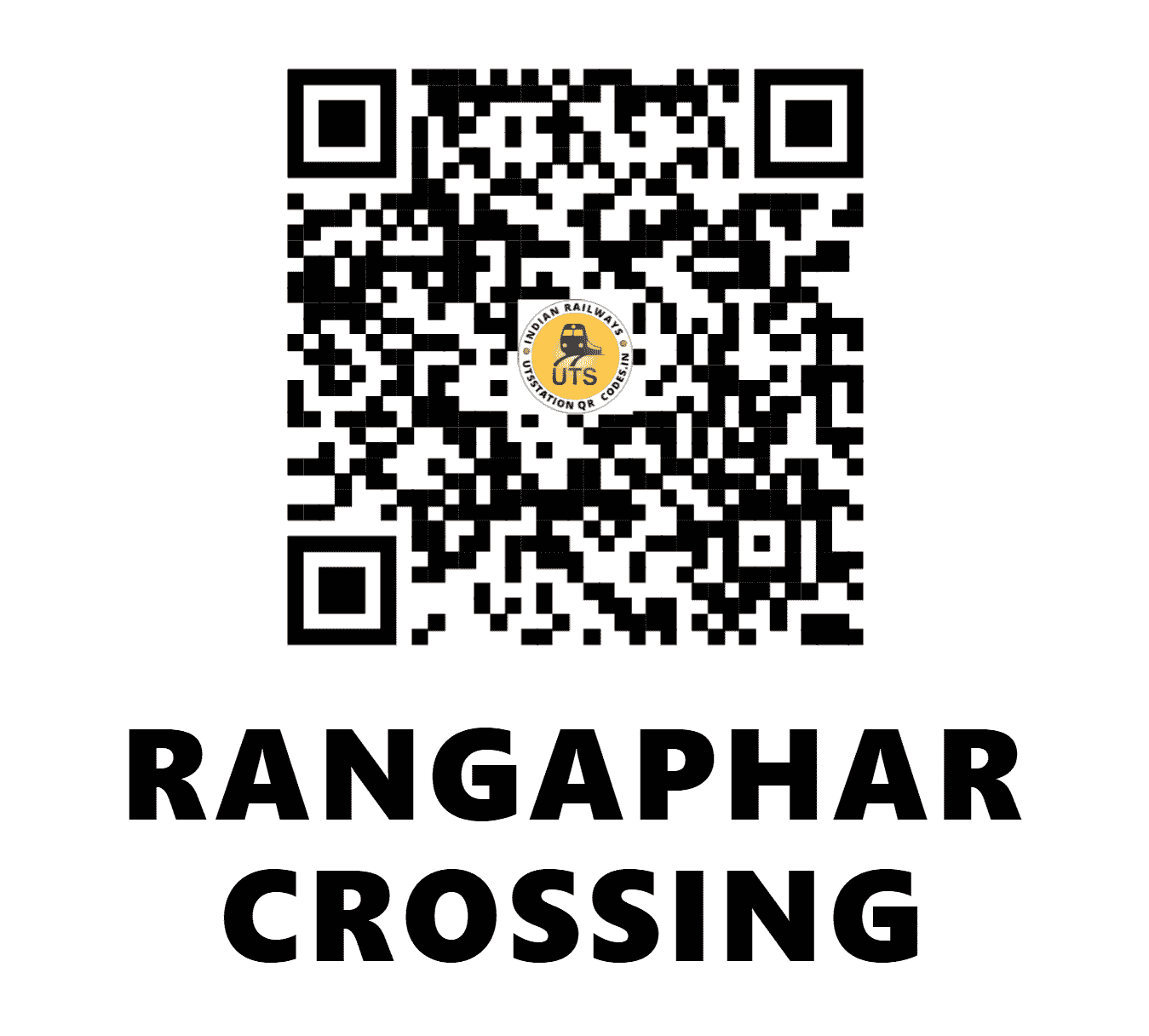 UTS QR Code for RANGAPHAR CROSSING - RXRX - NF (NAGALAND)