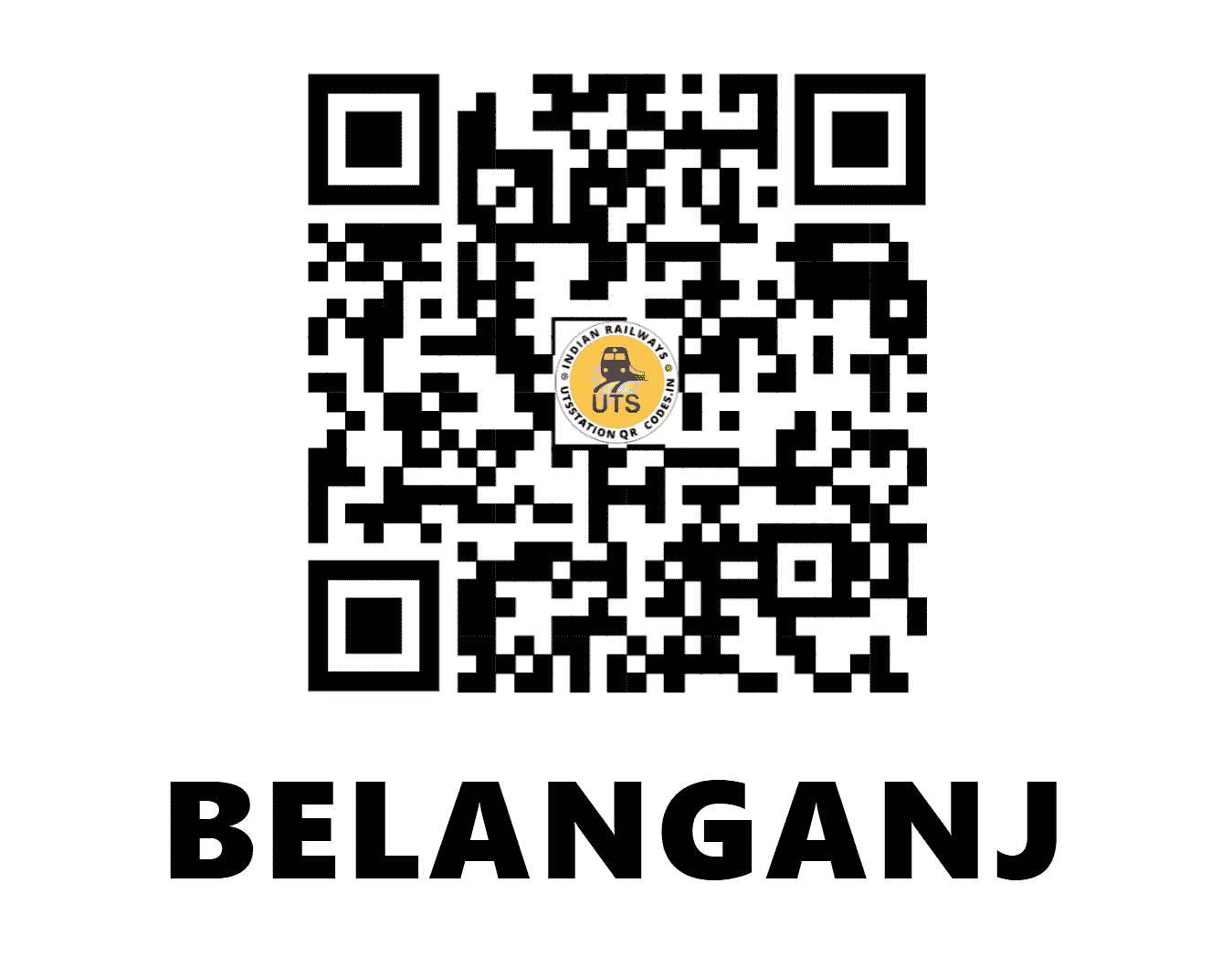 UTS QR Code for BELANGANJ - BLGJ - NC ()