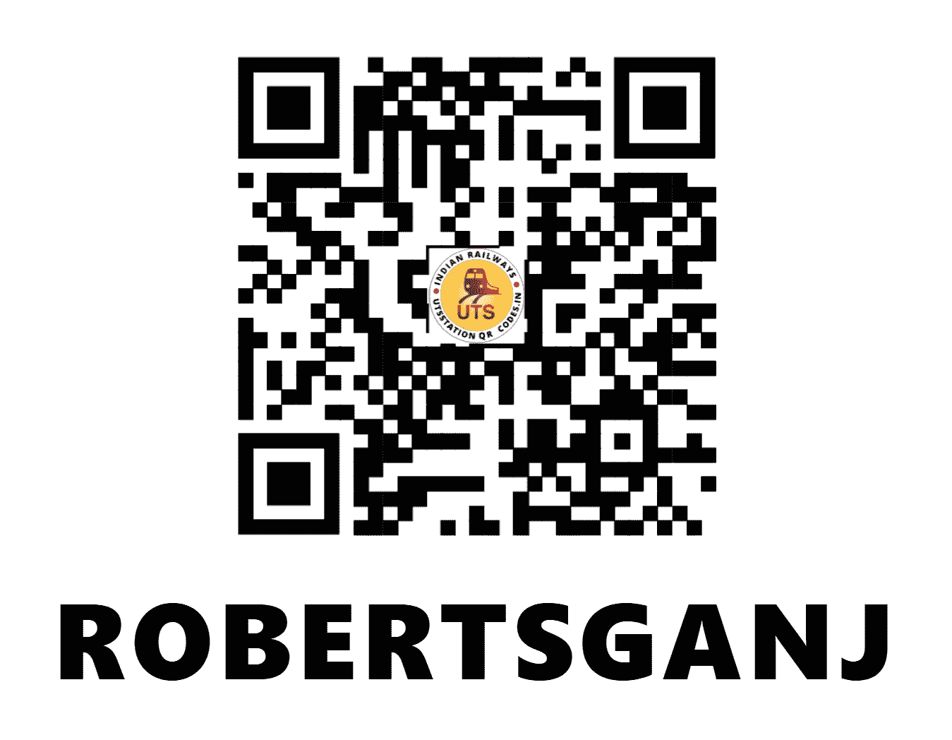 UTS QR Code for ROBERTSGANJ - RBGJ - NC ()