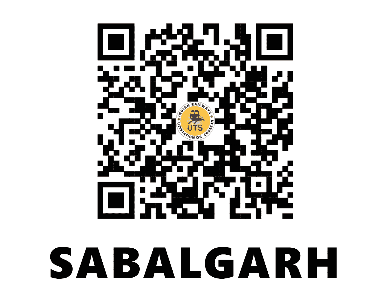 UTS QR Code for SABALGARH - SBL - NC ()