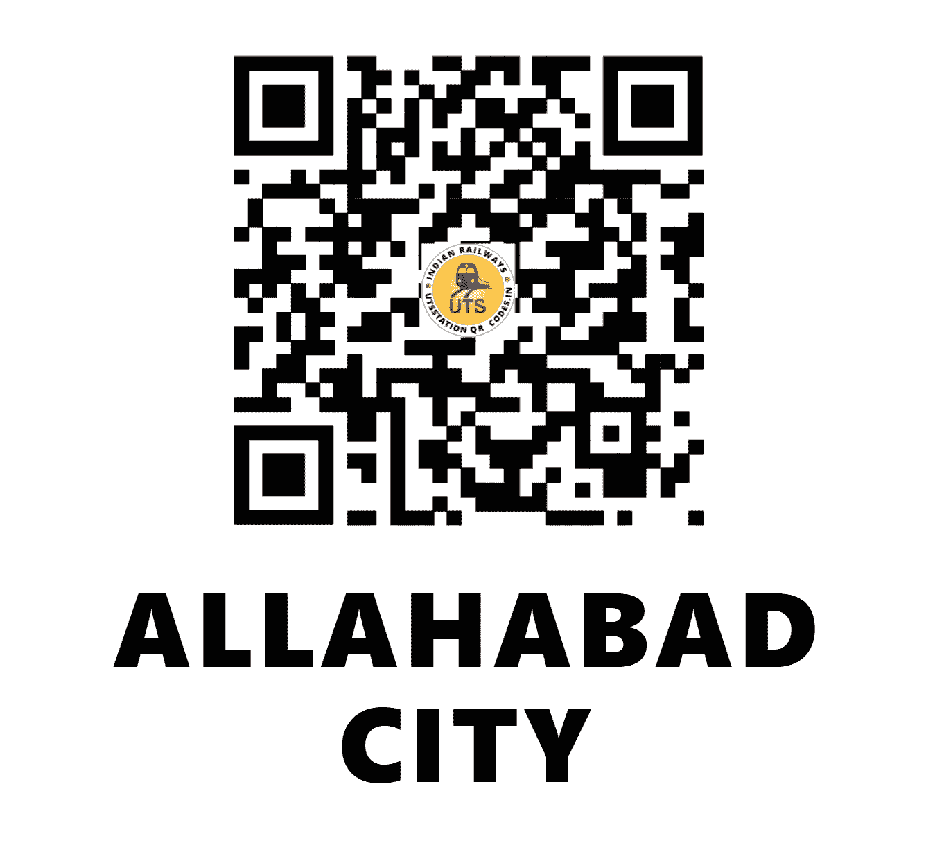 UTS QR Code for ALLAHABAD CITY - ALY - NE ()