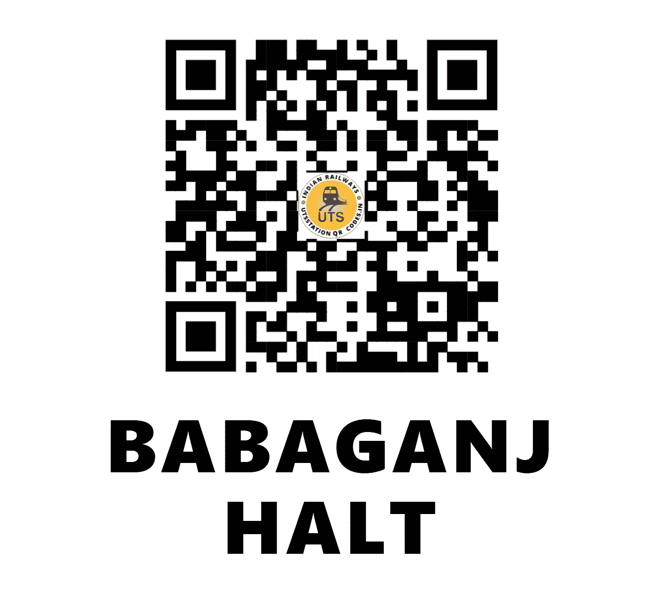 UTS QR Code for BABAGANJ HALT - BBJ - NE ()