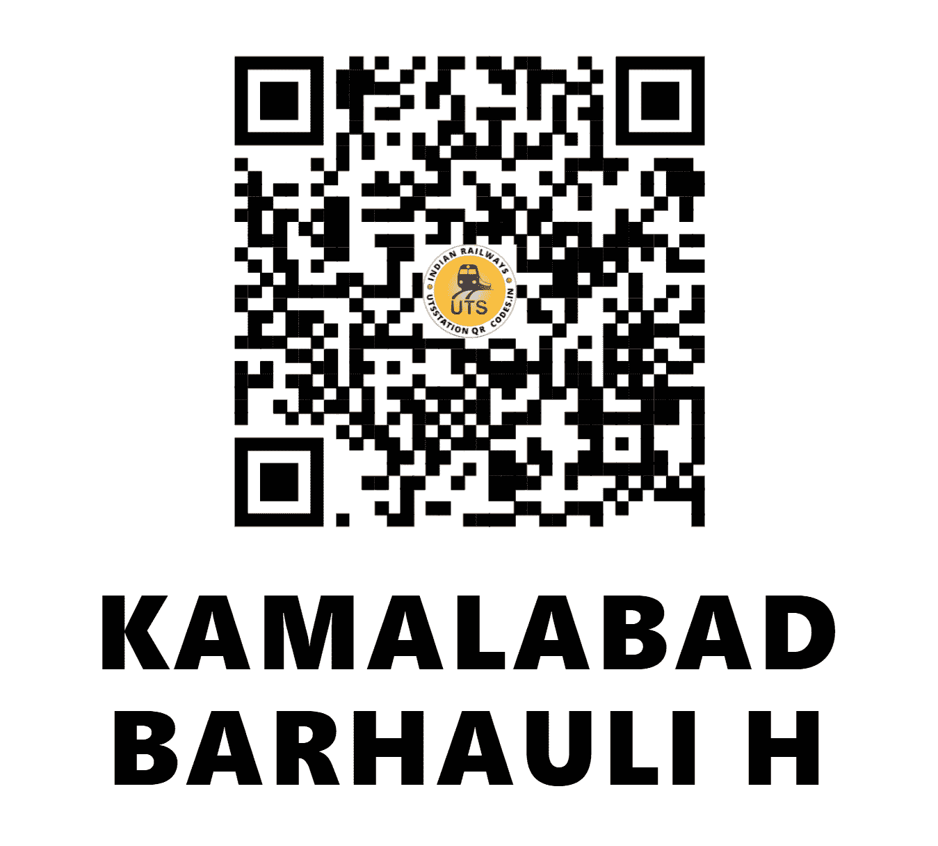 UTS QR Code for KAMALABAD BARHAULI H - KMBH - NE ()