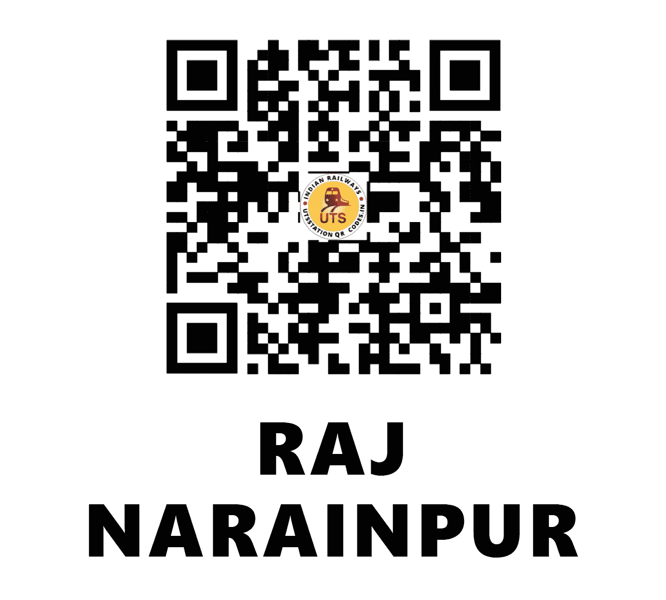 UTS QR Code for RAJ NARAINPUR - RNIR - NE ()