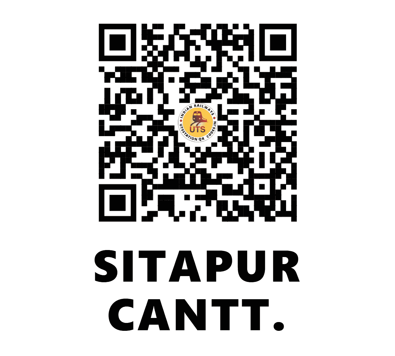 UTS QR Code for SITAPUR CANTT. - SCC - NE ()