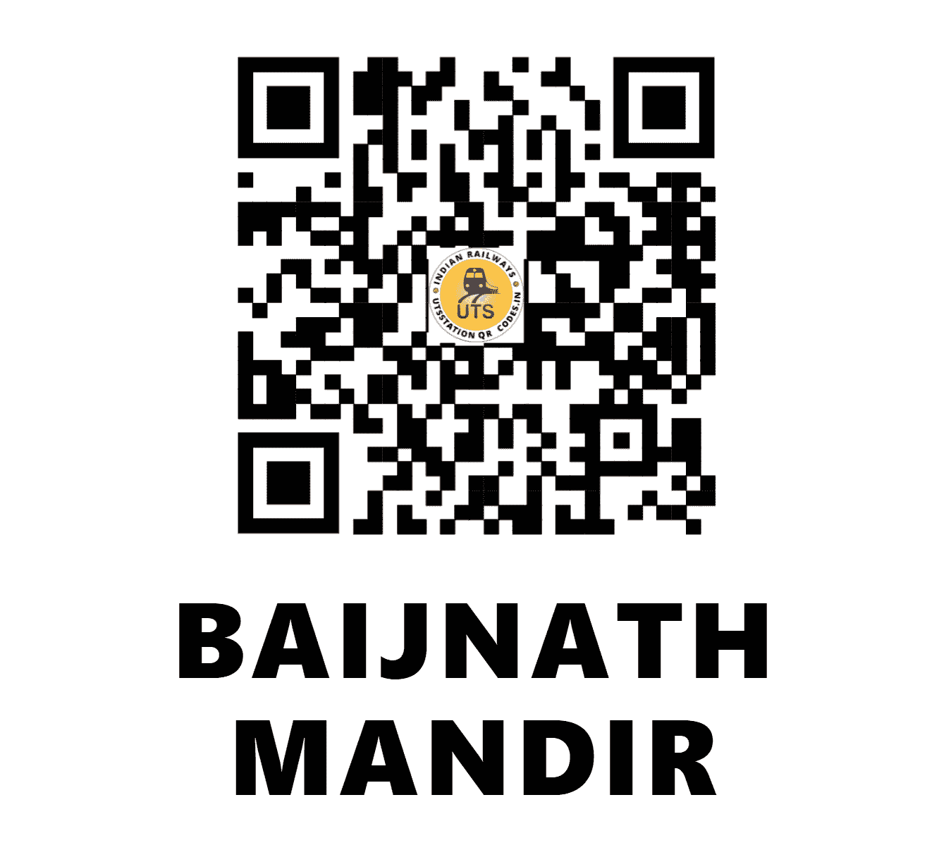 UTS QR Code for BAIJNATH MANDIR - BJMR - NR ()