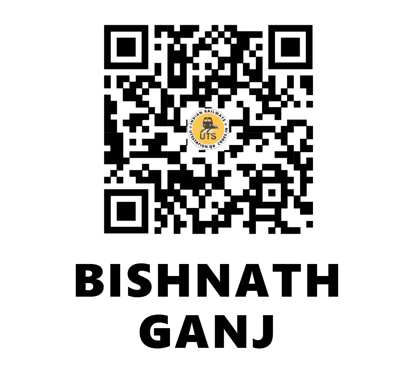 UTS QR Code for BISHNATH GANJ - BTJ - NR ()