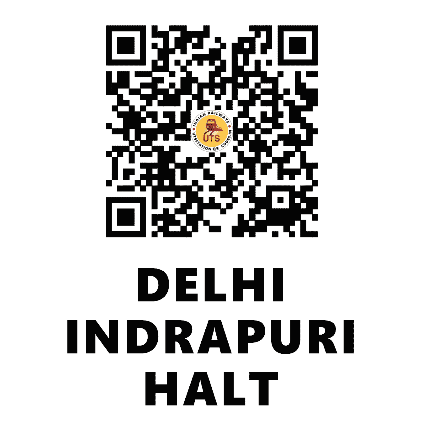 UTS QR Code for DELHI INDRAPURI HALT - DLPI - NR ()