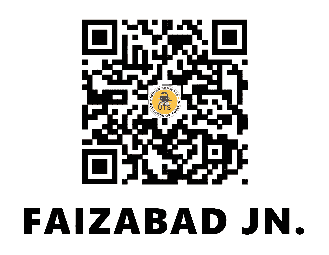 UTS QR Code for FAIZABAD JN. - FD - NR ()