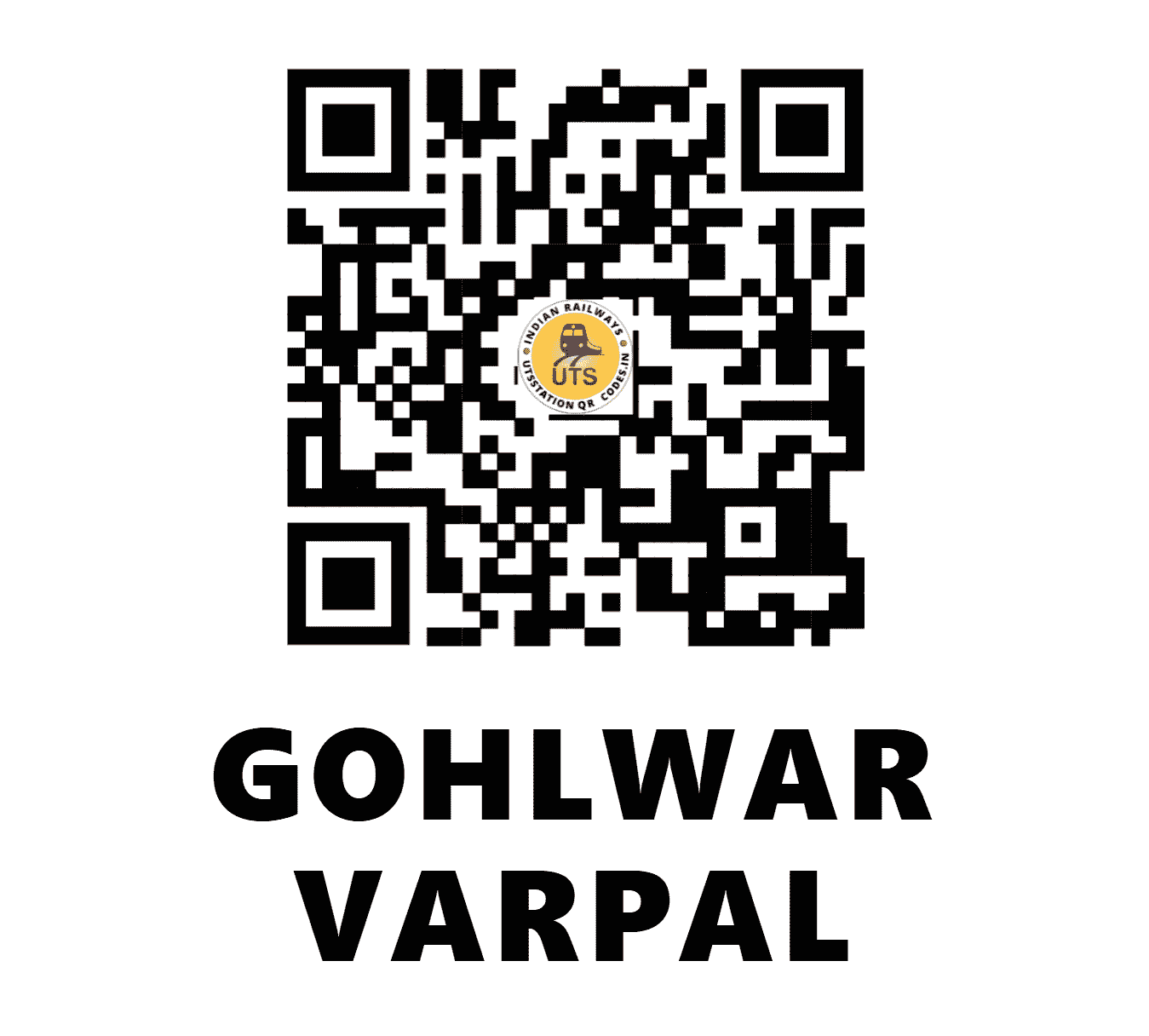UTS QR Code for GOHLWAR VARPAL - GRV - NR ()
