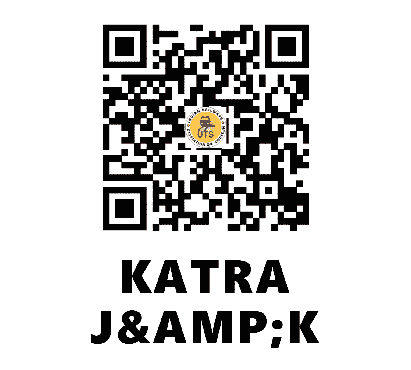 UTS QR Code for KATRA J&K - KTAR (NR - )