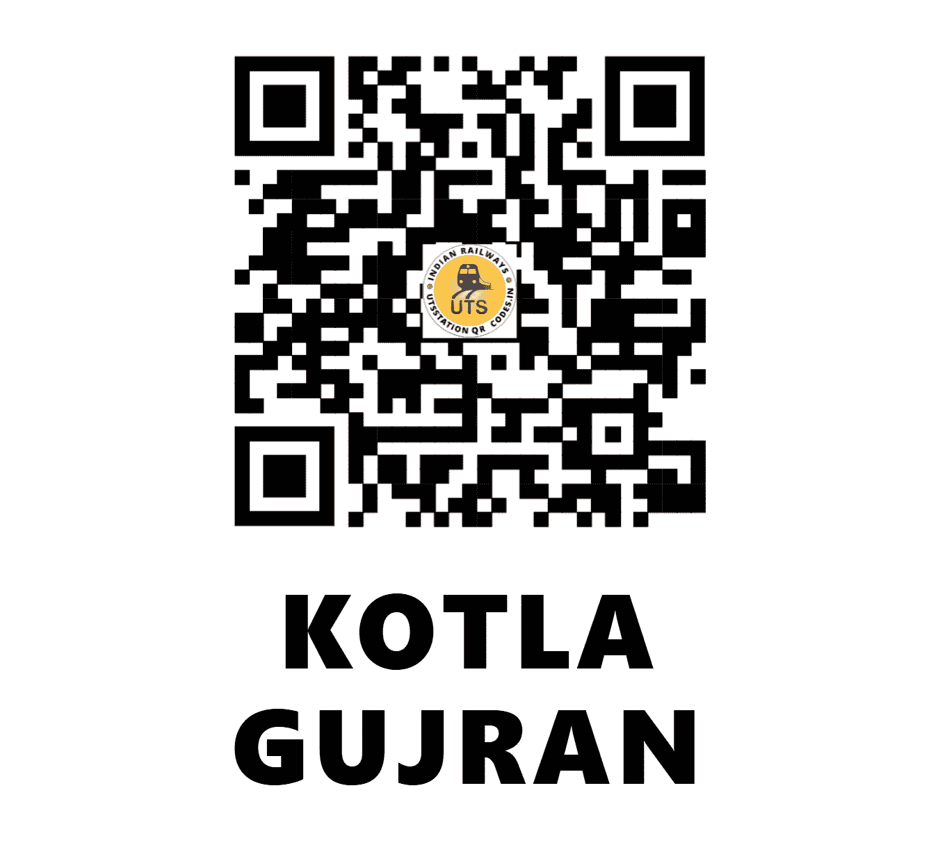 UTS QR Code for KOTLA GUJRAN - KTGN - NR ()