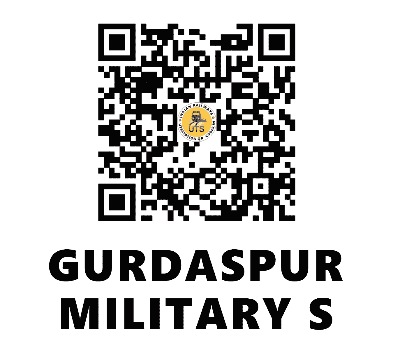 UTS QR Code for GURDASPUR MILITARY S - MRGR - NR ()
