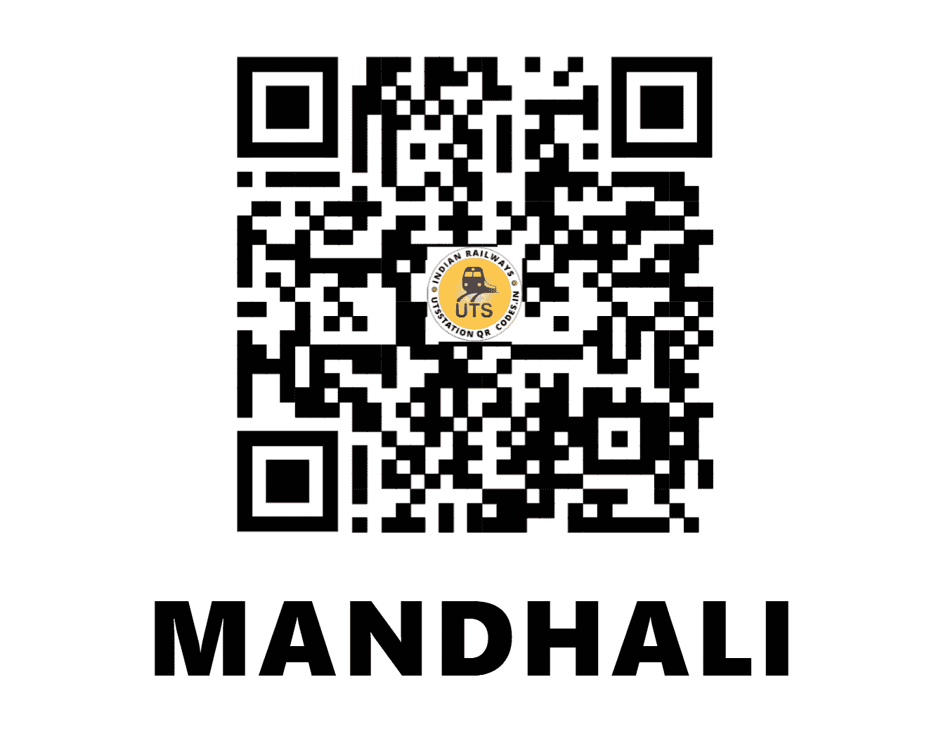 UTS QR Code for MANDHALI - MYE - NR ()