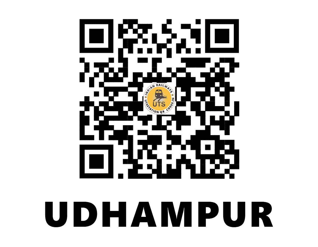 UTS QR Code for UDHAMPUR - UHP - NR ()