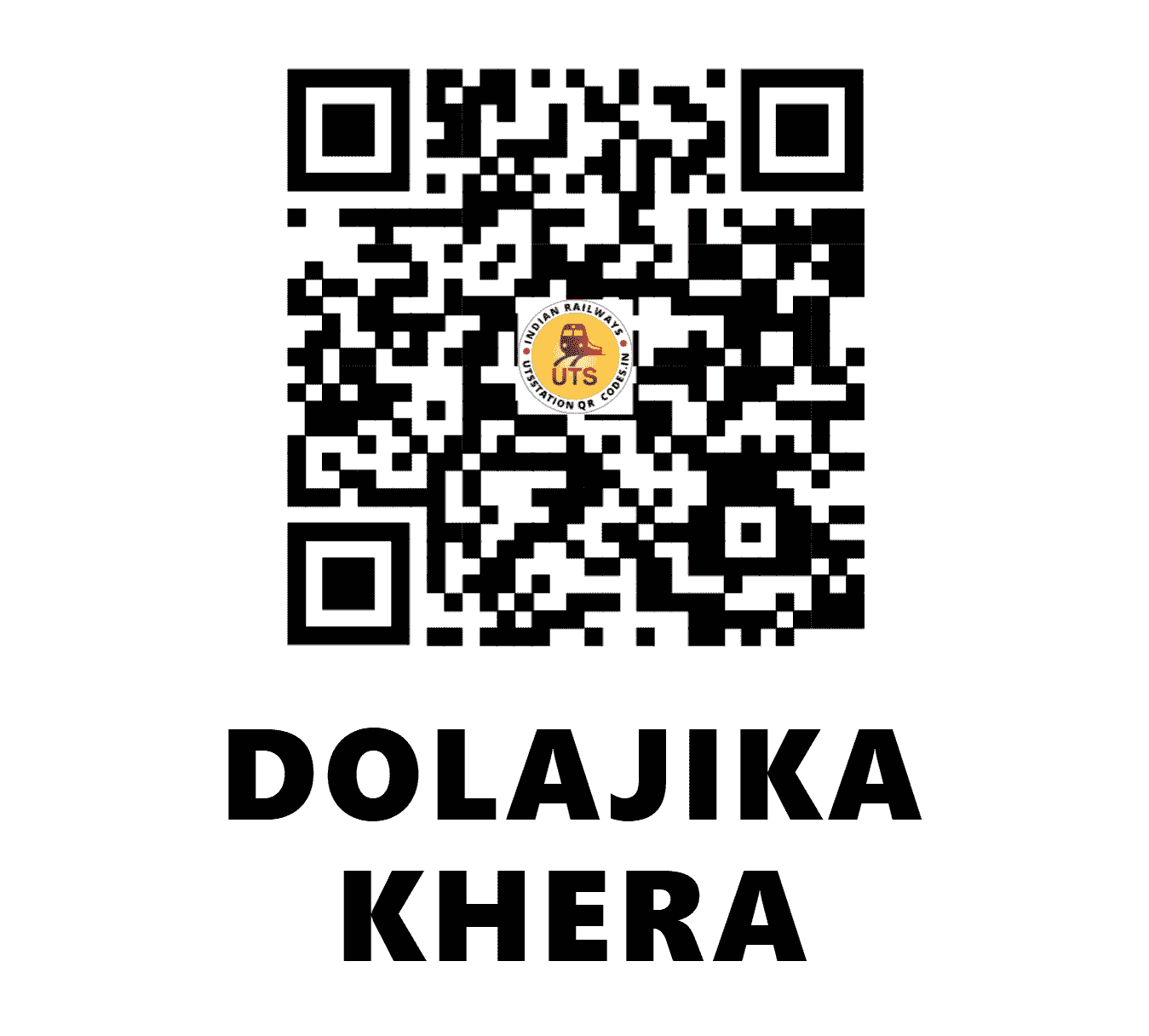 UTS QR Code for DOLAJIKA KHERA - DJKR - NW ()