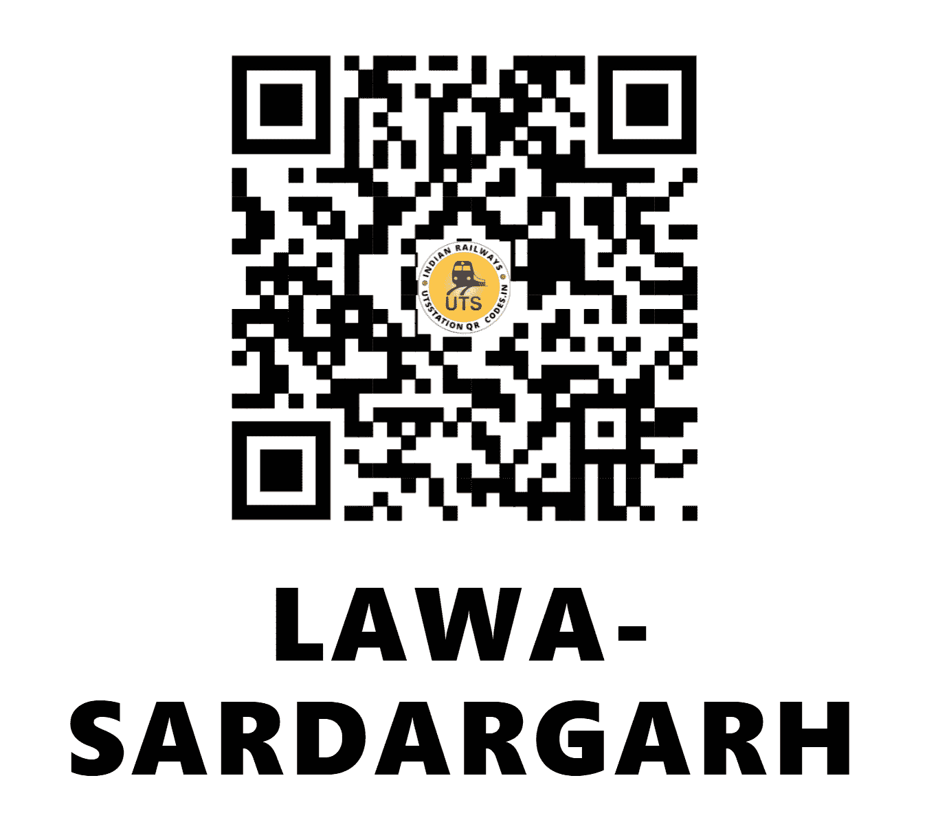 UTS QR Code for LAWA-SARDARGARH - LSG - NW ()