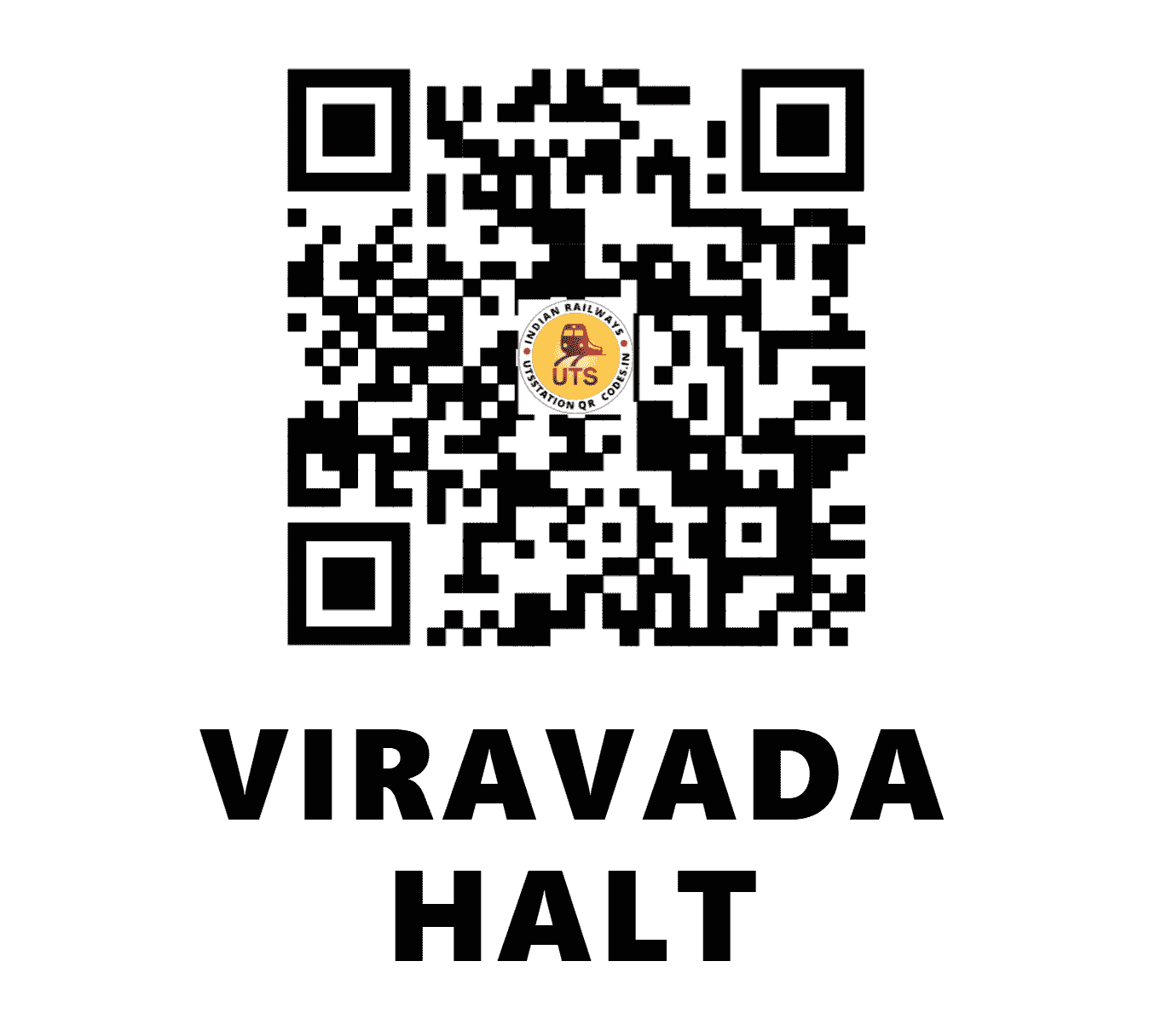 UTS QR Code for VIRAVADA HALT - VRV - NW ()