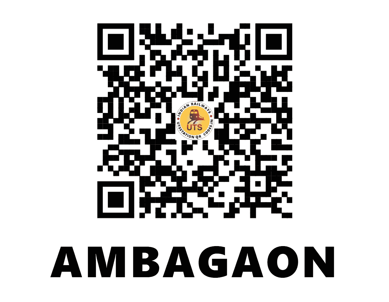 UTS QR Code for AMBAGAON - AGB - EO (ODISHA)