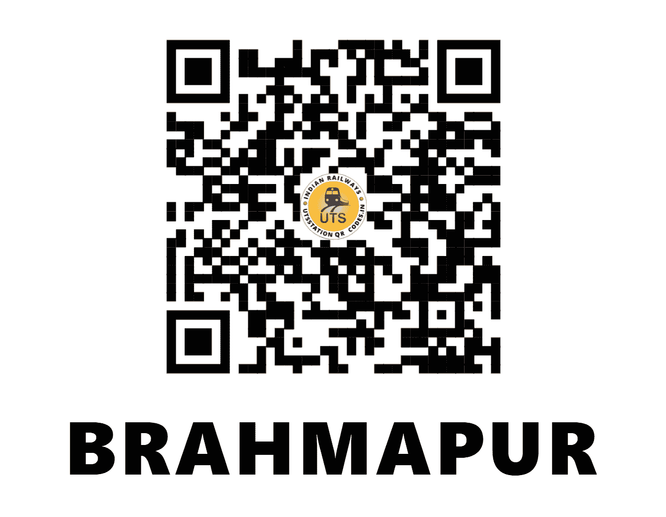 UTS QR Code for BRAHMAPUR - BAM - EO (ODISHA)