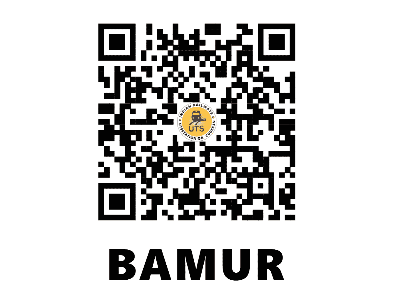 UTS QR Code for BAMUR - BAMR - EO (ODISHA)
