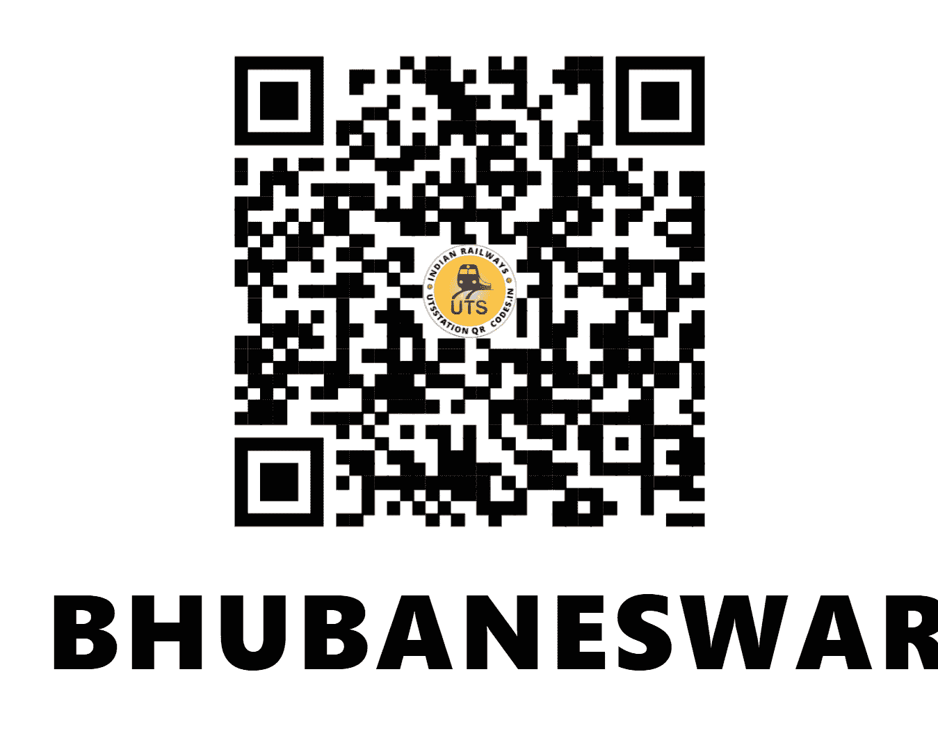 UTS QR Code for BHUBANESWAR - BBS - EO (ODISHA)