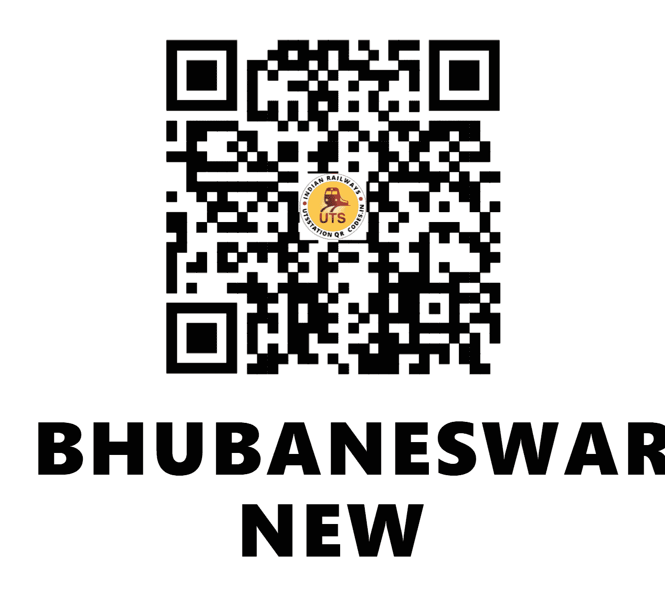 UTS QR Code for BHUBANESWAR NEW - BBSN - EO (ODISHA)