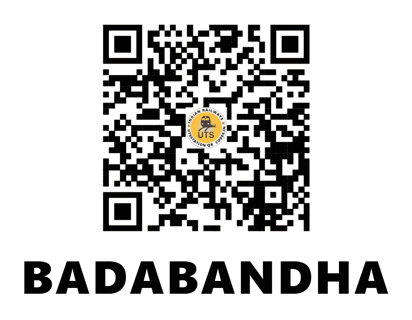 UTS QR Code for BADABANDHA - BDBA - EO (ODISHA)