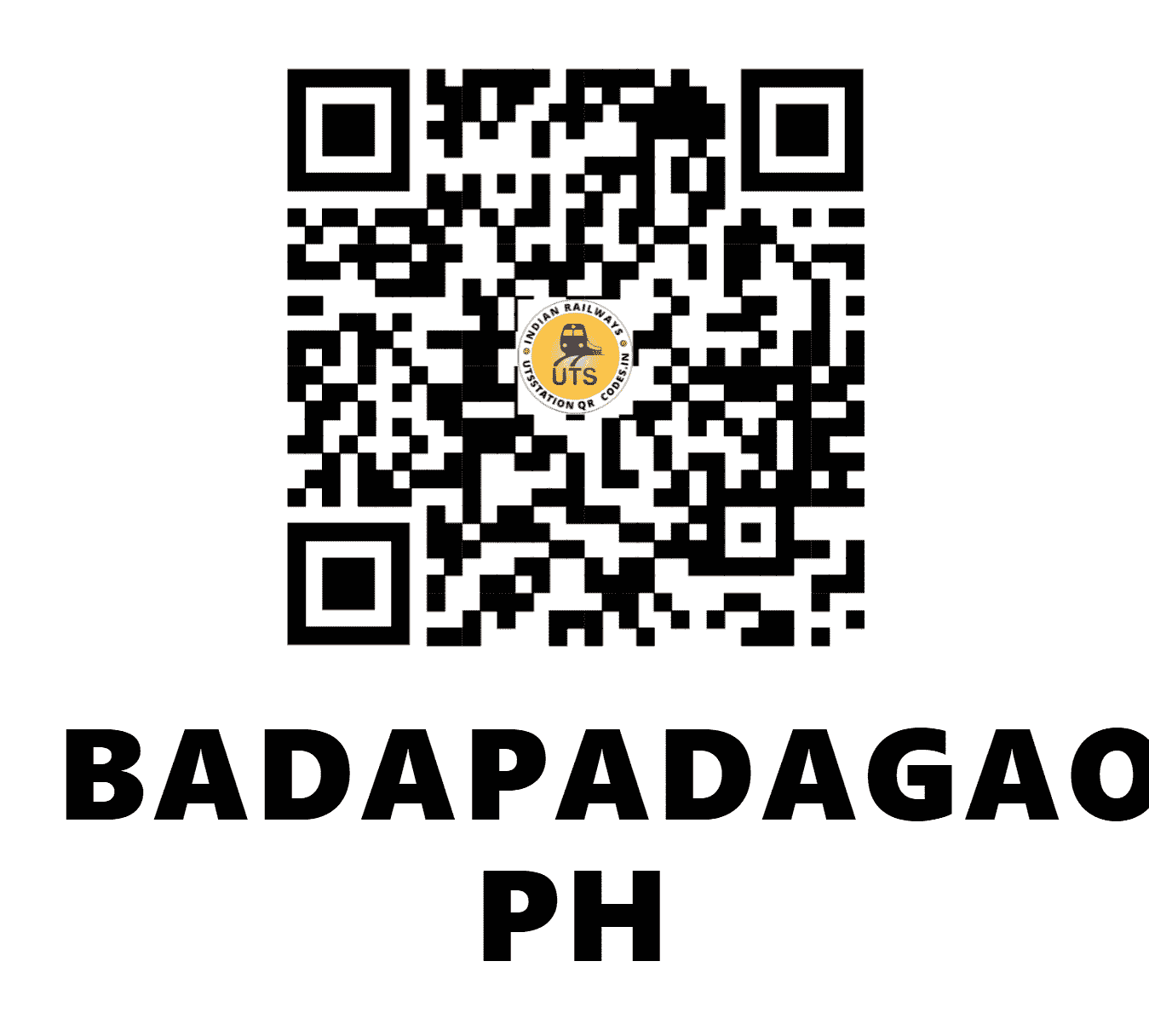 UTS QR Code for BADAPADAGAON PH - BDPG - EO (ODISHA)