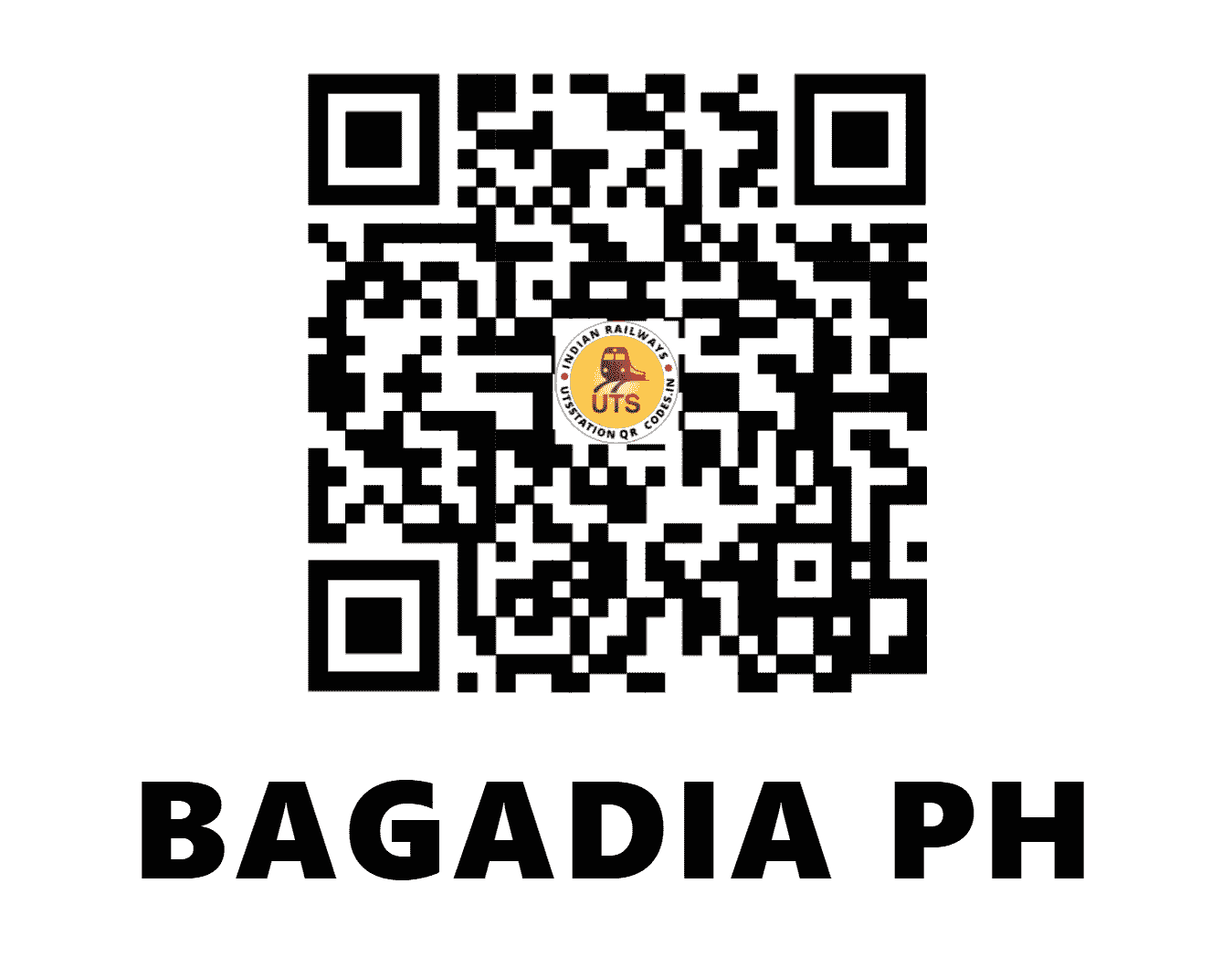 UTS QR Code for BAGADIA PH - BGDI - EO (ODISHA)