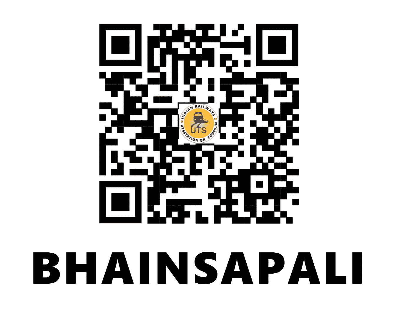 UTS QR Code for BHAINSAPALI - BNPI - EO (ODISHA)