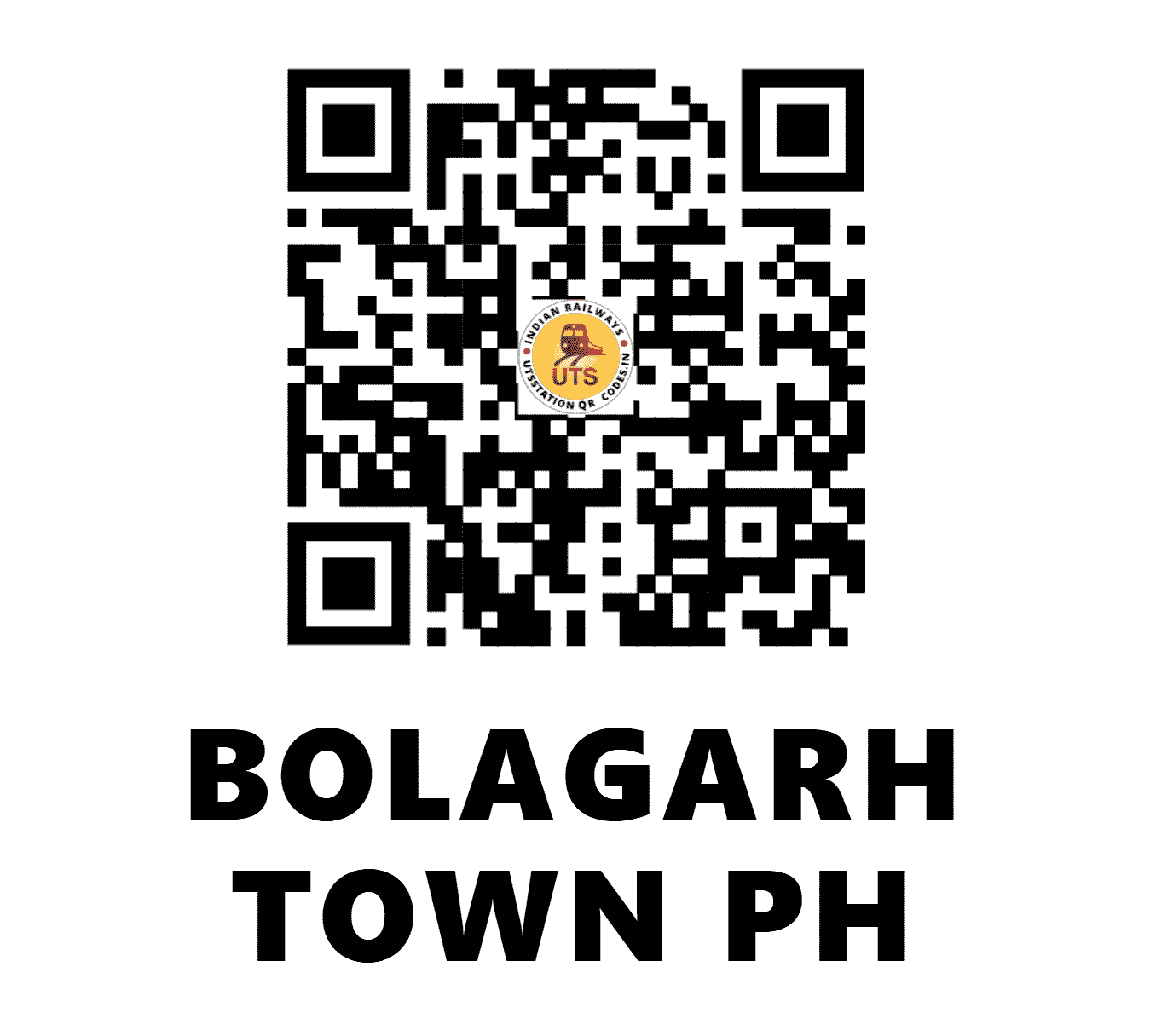 UTS QR Code for BOLAGARH TOWN PH - BORT - EO (ODISHA)