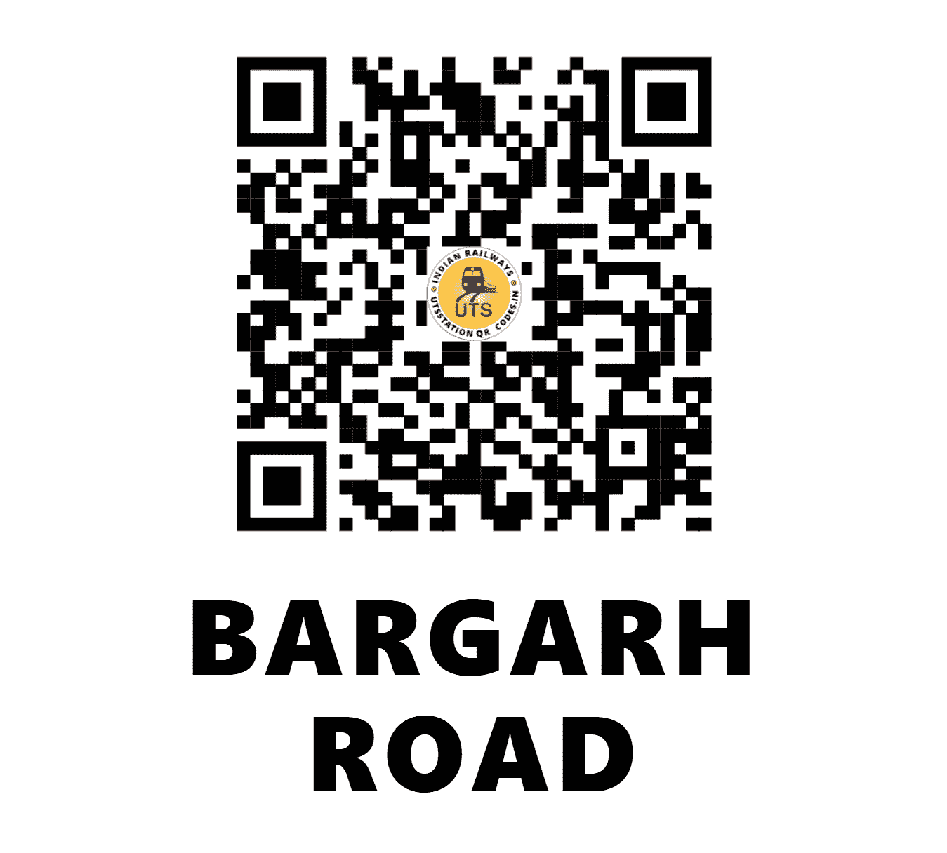 UTS QR Code for BARGARH ROAD - BRGA - EO (ODISHA)
