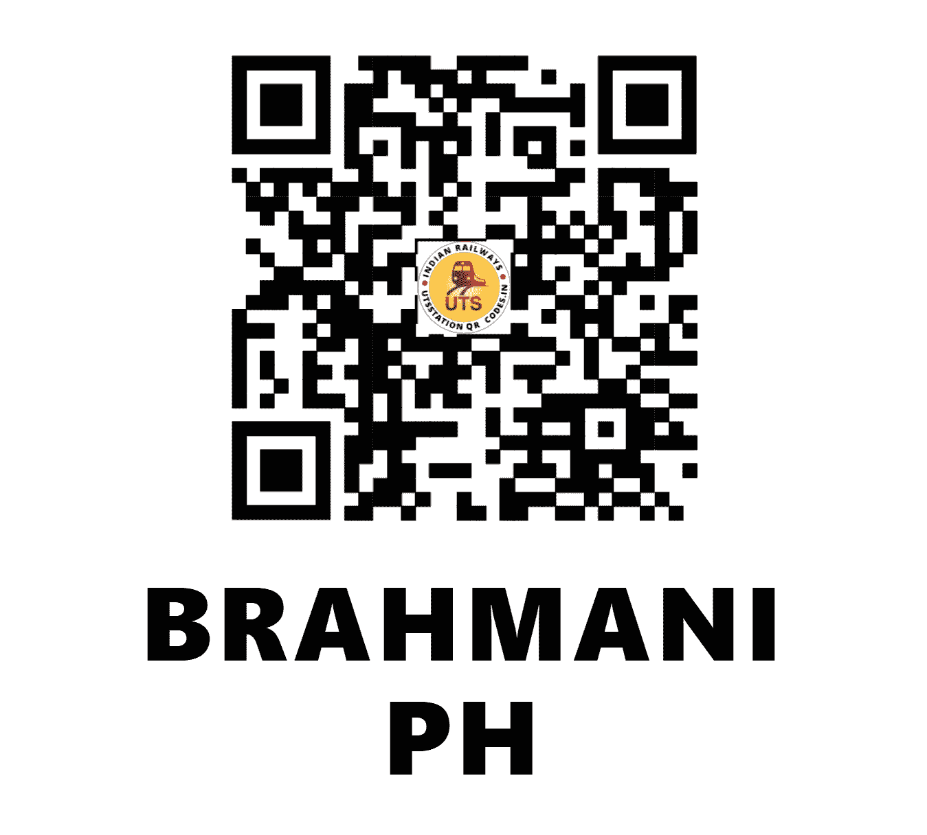 UTS QR Code for BRAHMANI PH - BRMI - EO (ODISHA)
