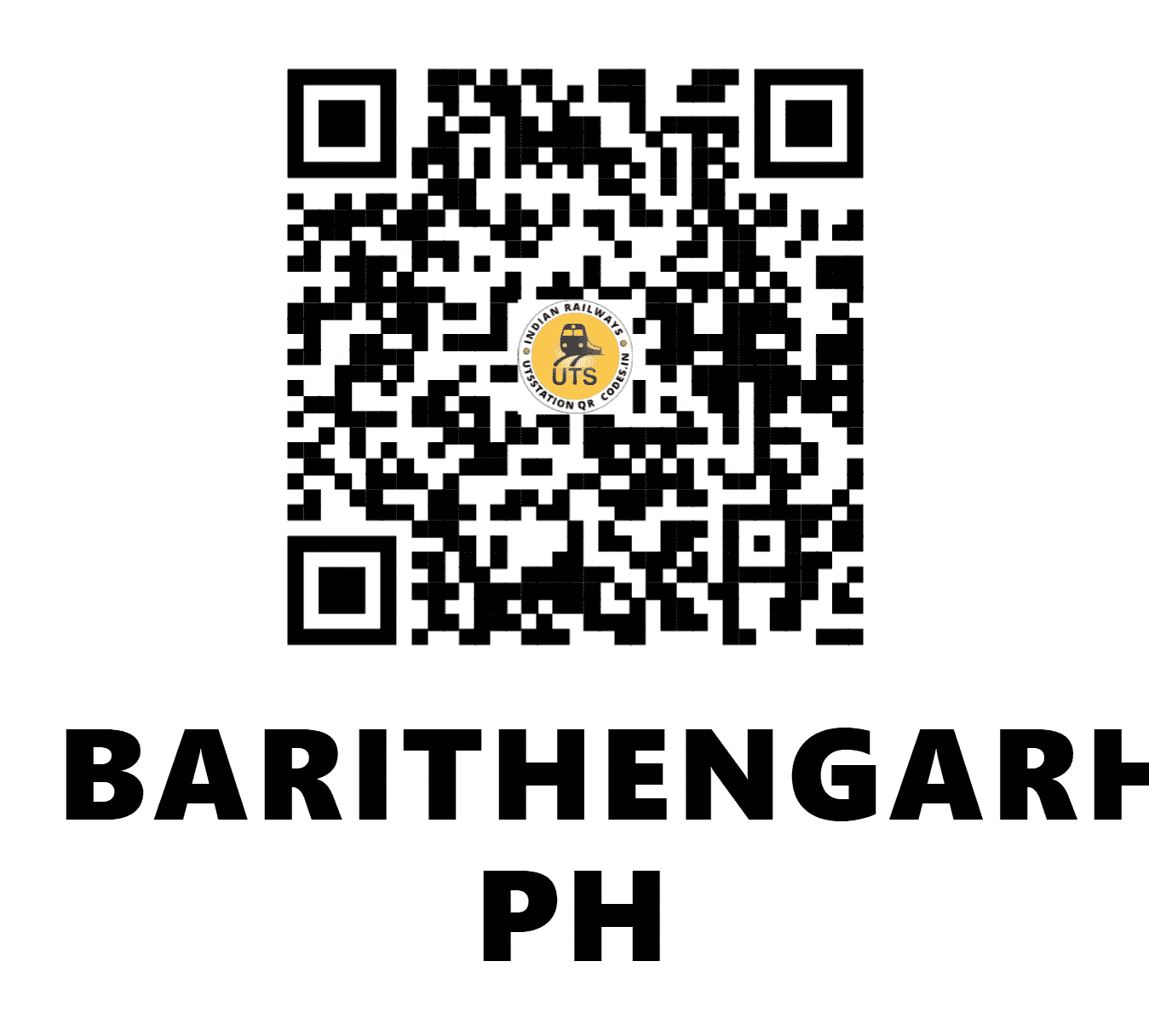 UTS QR Code for BARITHENGARH PH - BRTG - EO (ODISHA)