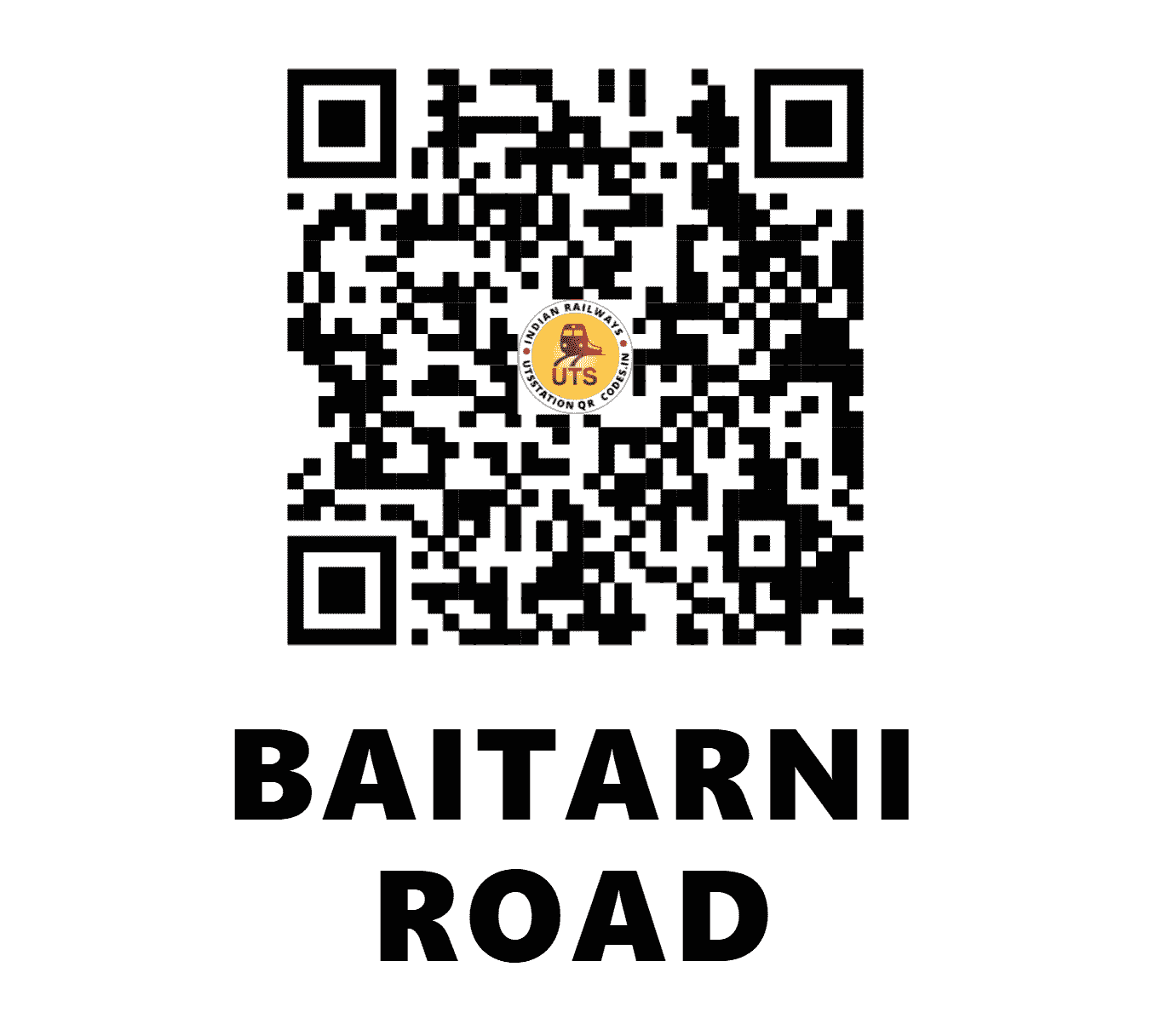 UTS QR Code for BAITARNI ROAD - BTV - EO (ODISHA)